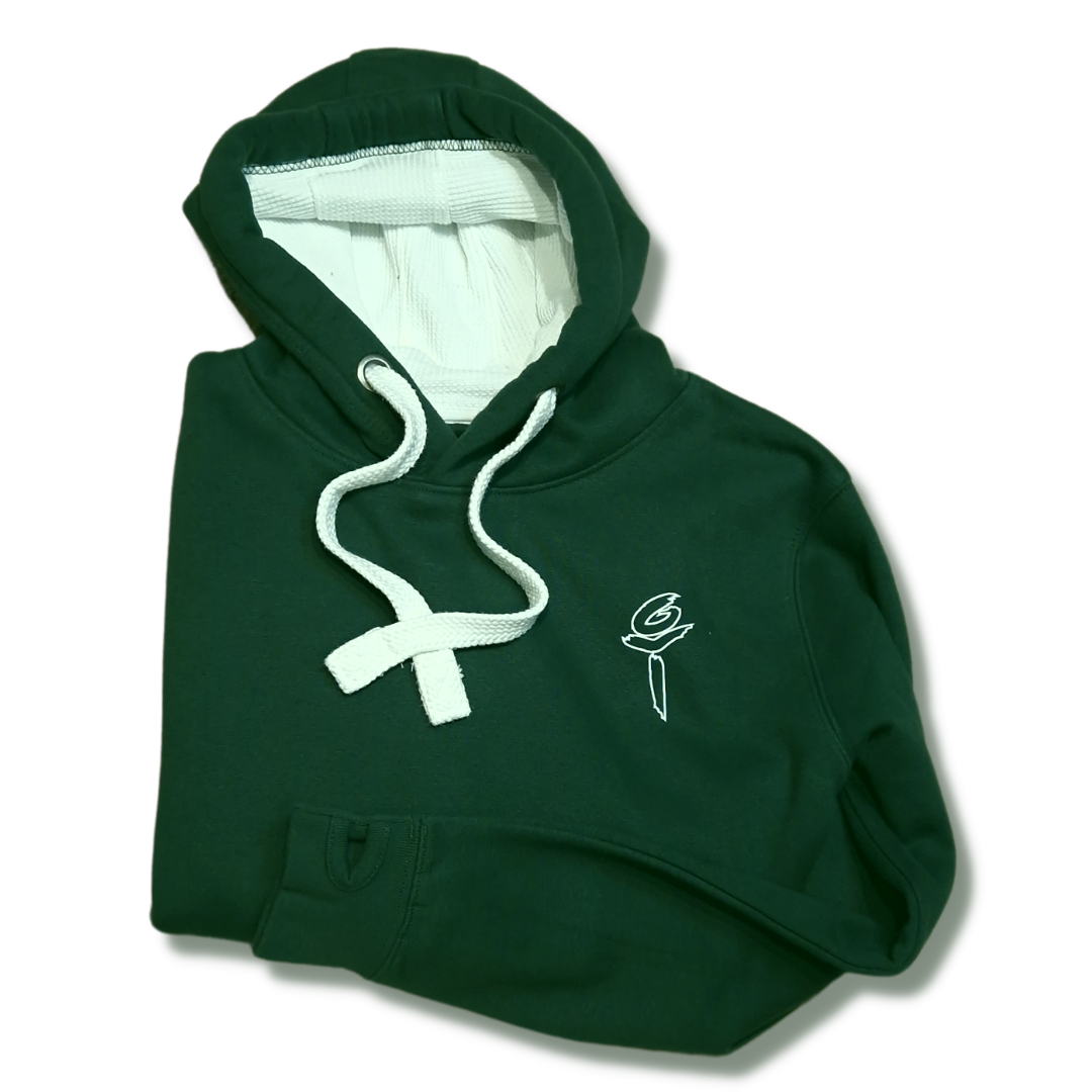 Maroon & Bottle Green - Ultra Premium, Super Soft Hoodie