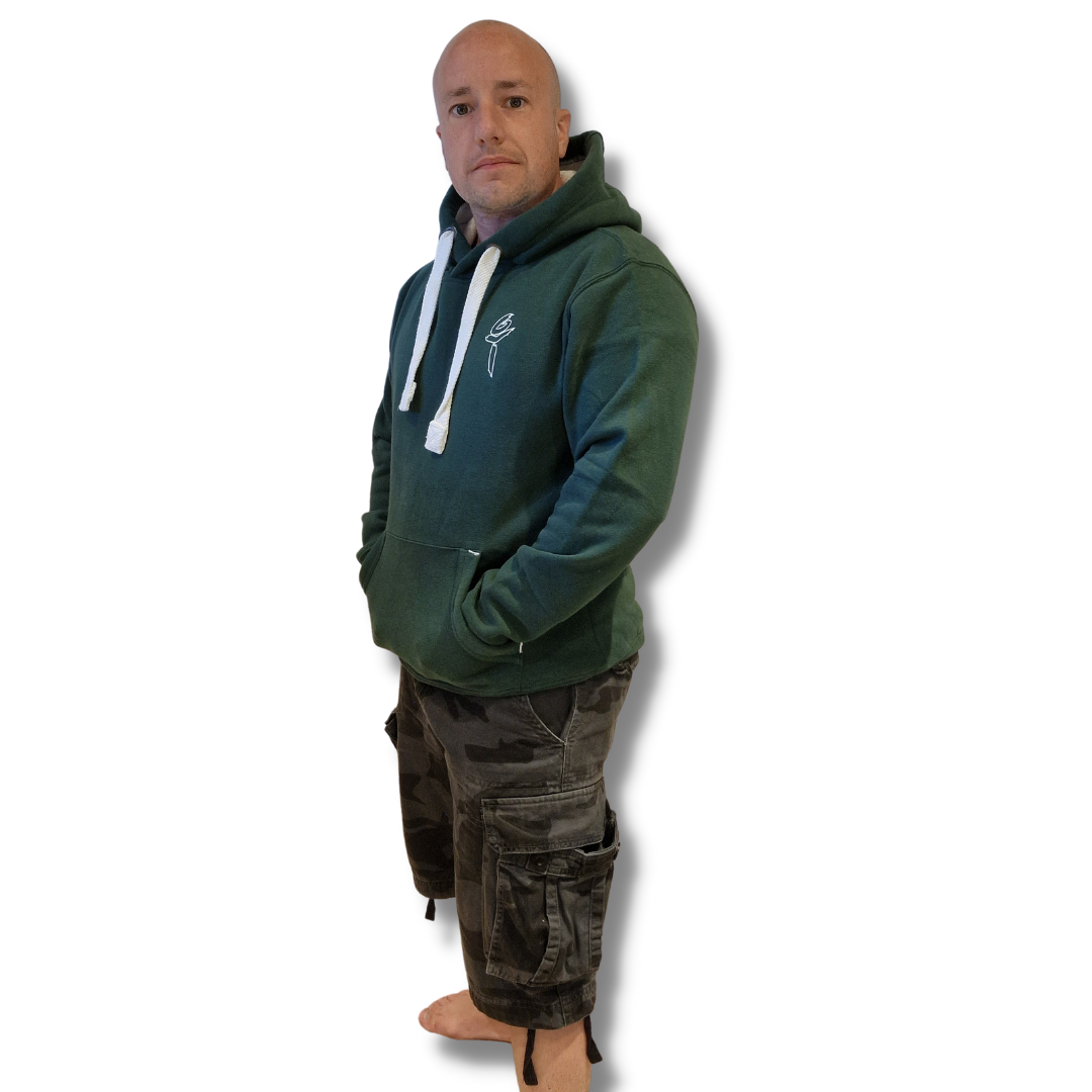 Maroon & Bottle Green - Ultra Premium, Super Soft Hoodie