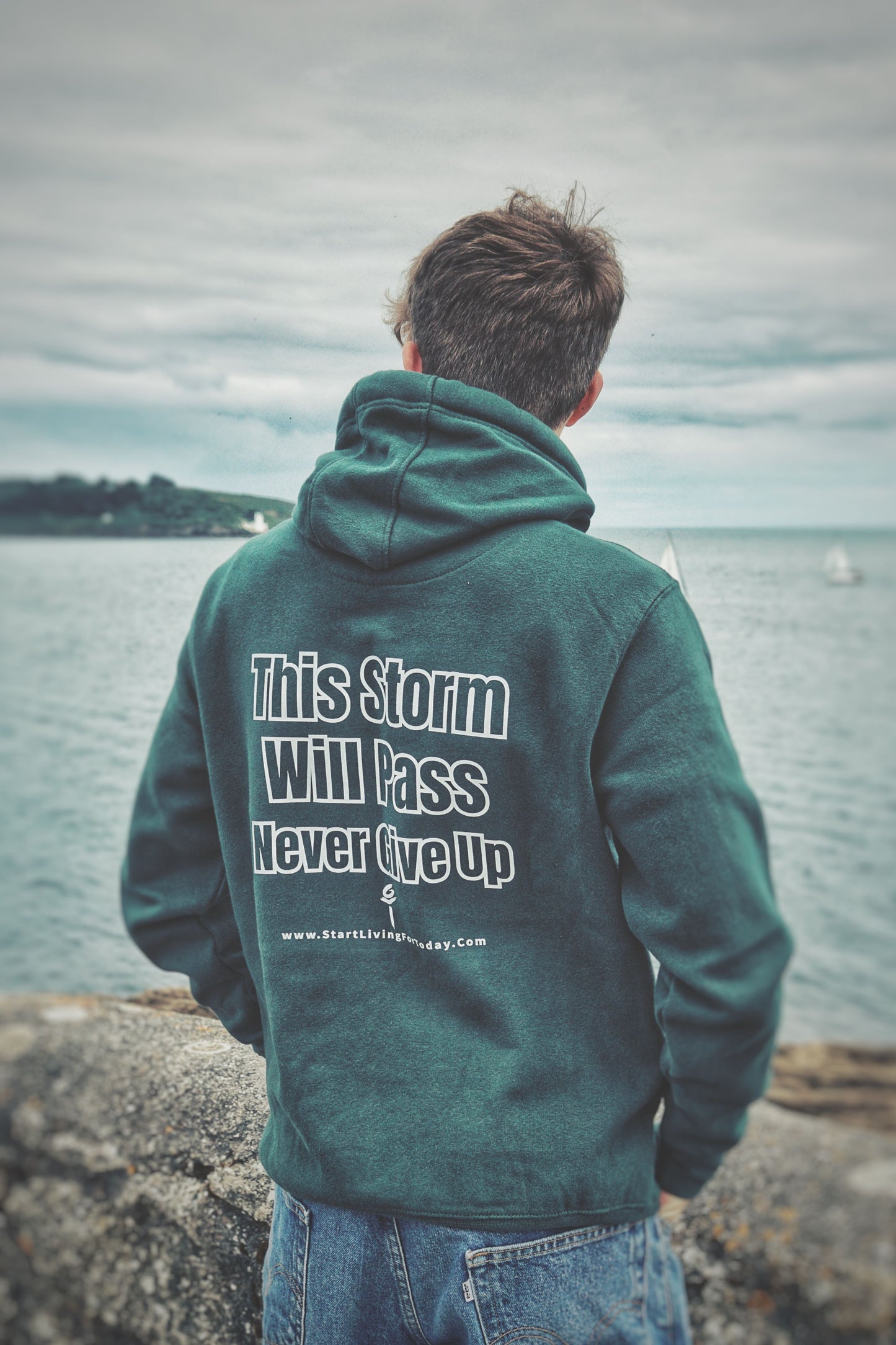Maroon & Bottle Green - Ultra Premium, Super Soft Hoodie