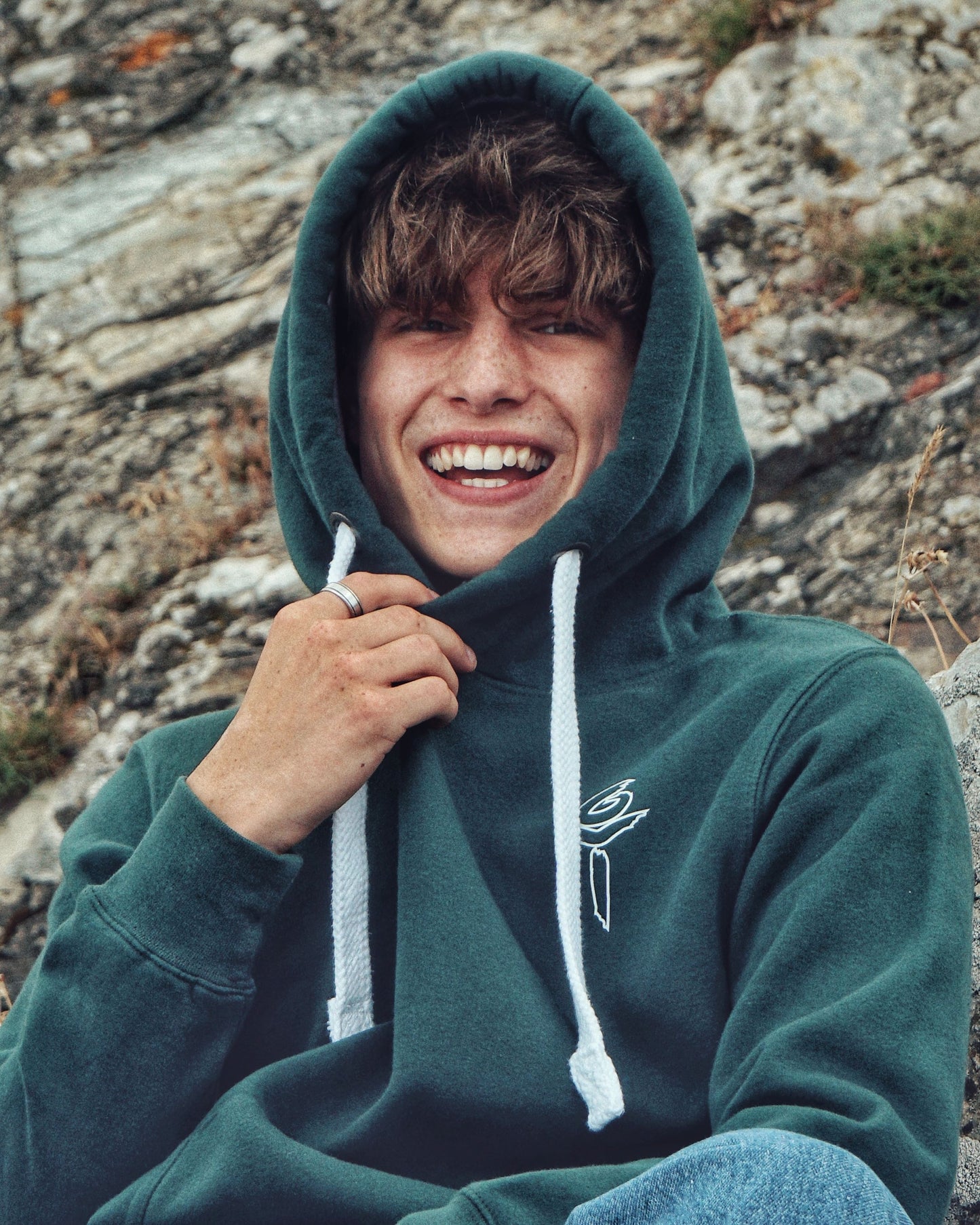 Maroon & Bottle Green - Ultra Premium, Super Soft Hoodie