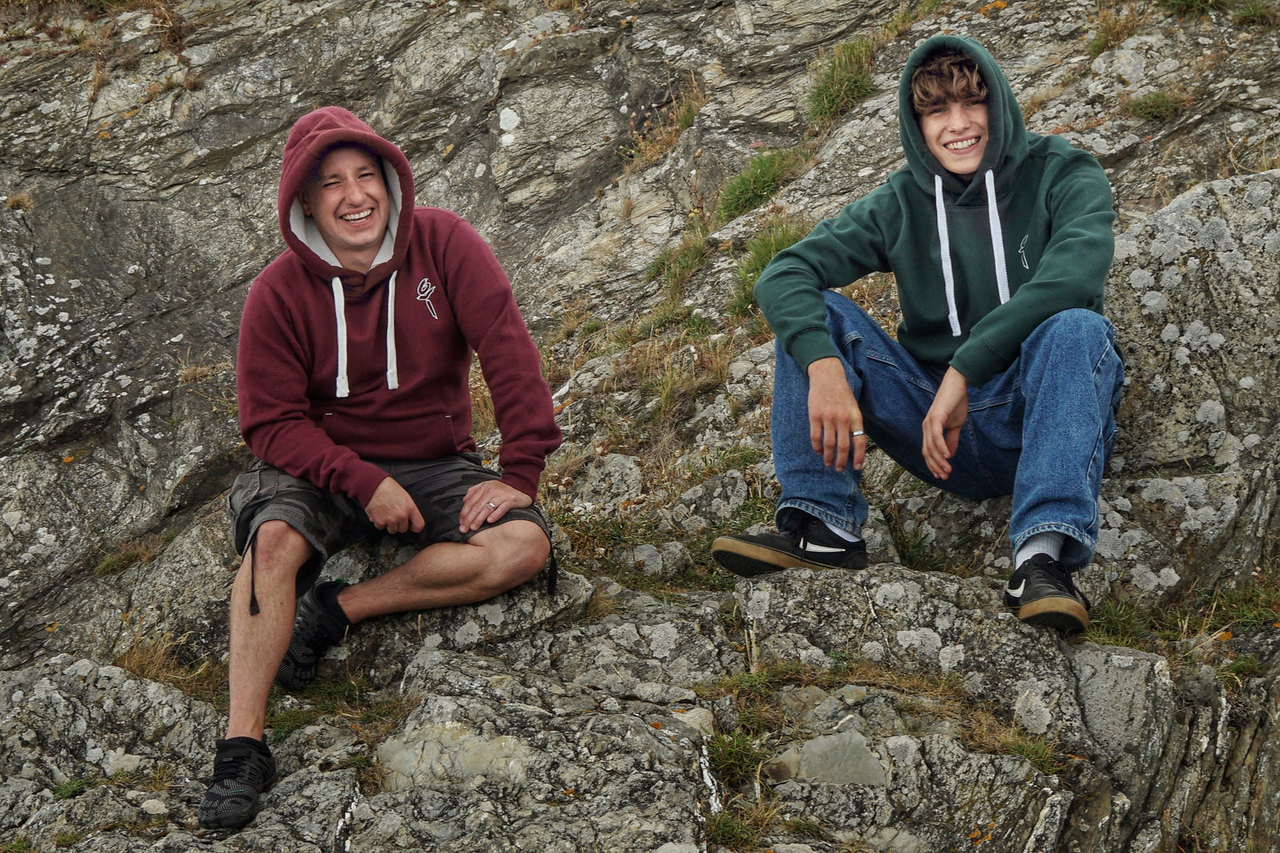 Maroon & Bottle Green - Ultra Premium, Super Soft Hoodie