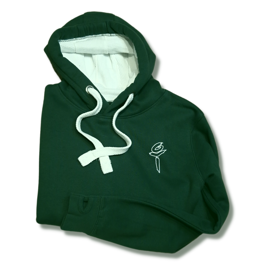 Maroon & Bottle Green - Ultra Premium, Super Soft, Heavy Weight Hoodie